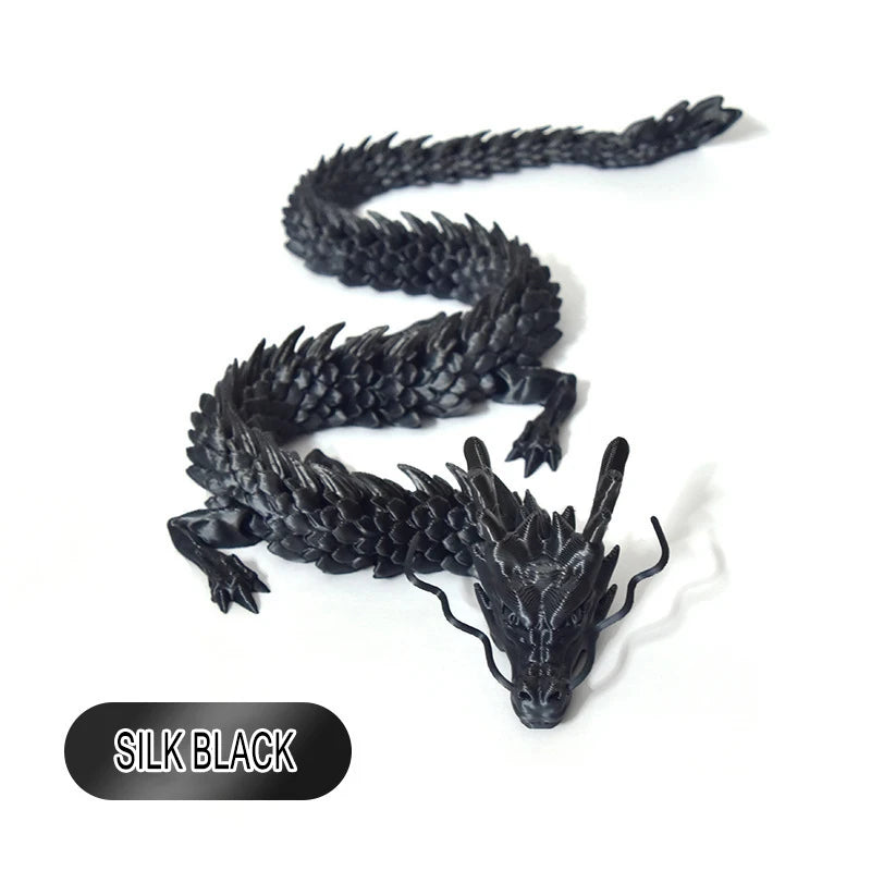 180cm Huge 3D Printed Jointed Loong Figurine – Creative Dragon Ornament for Plants, Rockery & Fish Tank Landscaping Decoration - Image 8