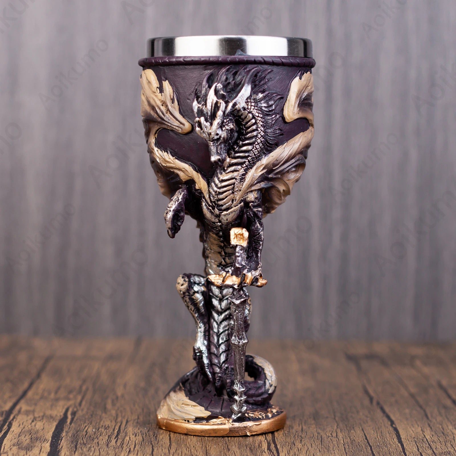 Creative Medieval Dragon Resin Goblet - Image 4