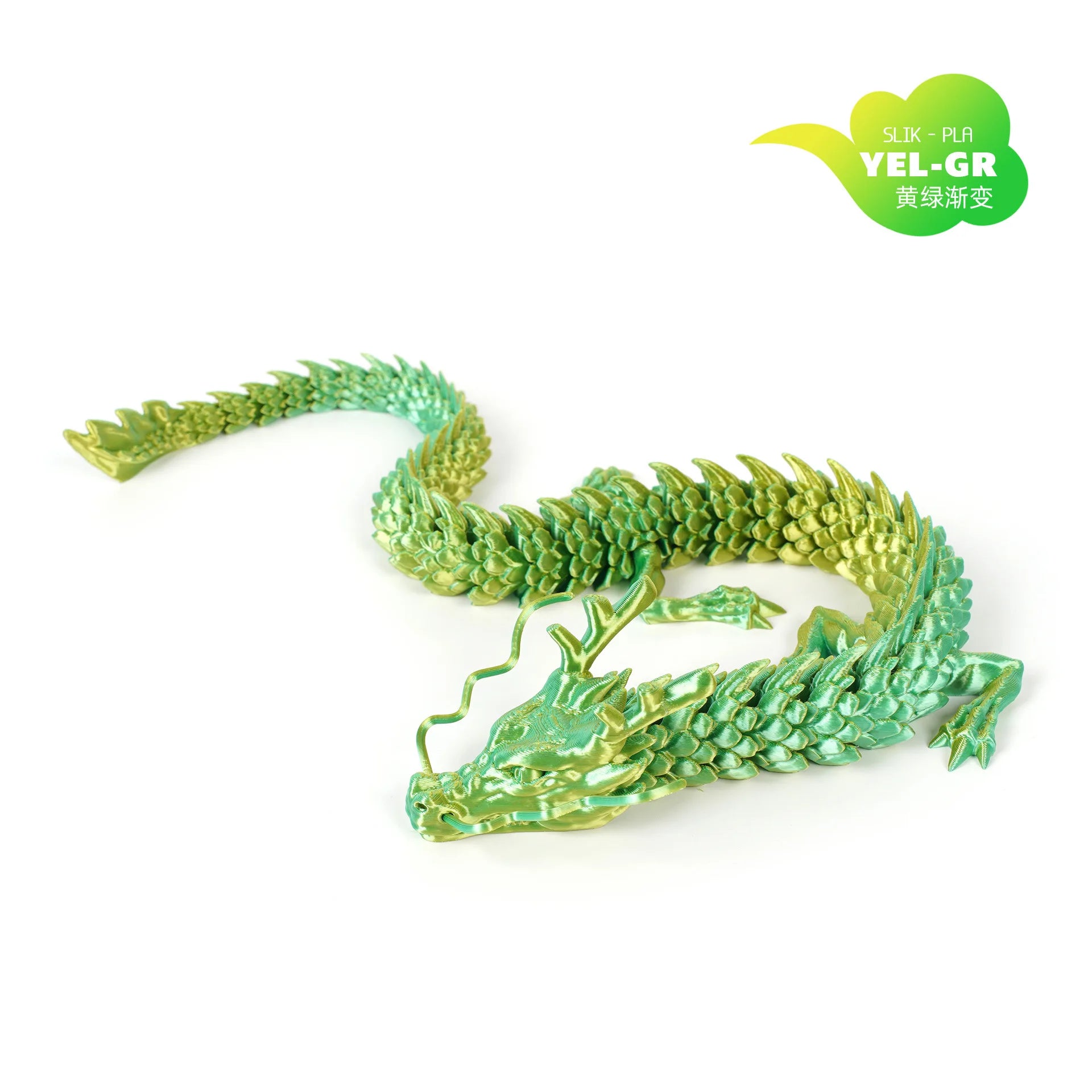 180cm Huge 3D Printed Jointed Loong Figurine – Creative Dragon Ornament for Plants, Rockery & Fish Tank Landscaping Decoration - Image 11