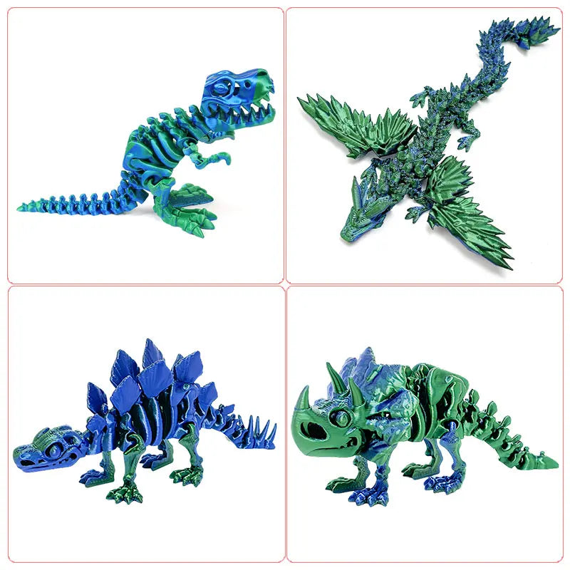 3D Printed Dragon with Movable Wings – Office Desk Accessory & Creative Home Decor - Image 21