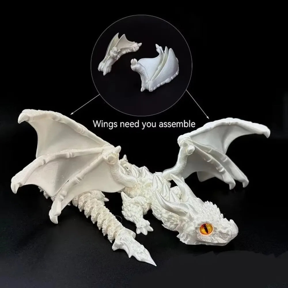3D Printed Winged Carriage Dragon Figurine - Image 6