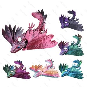 3D Printed Realistic Dragon with Wings