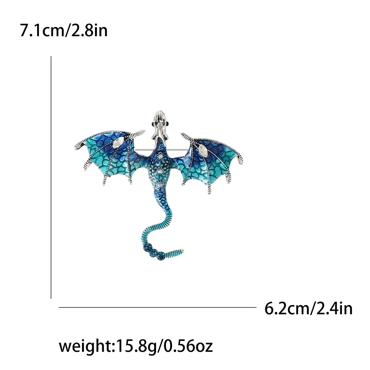 Enamel Dragon Pins for Women - Image 8