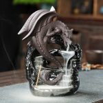 Creative Dragon Waterfall Backflow Incense Burner – Pterosaur Ceramic Censer for Home Decor