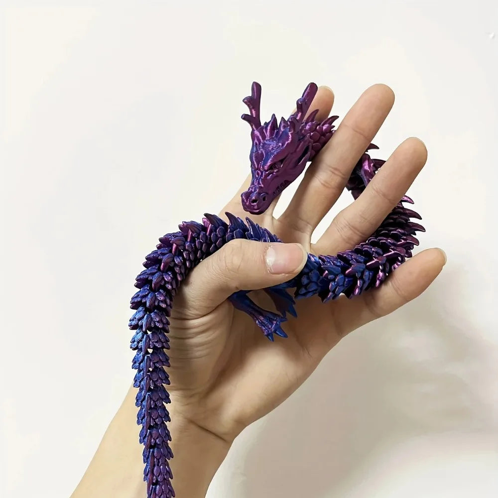 1PC Exquisite 3D Printed Chinese Dragon Ornament – Flexible Joints for Customizable Poses | Unique Anime-Inspired Collectible - Image 6