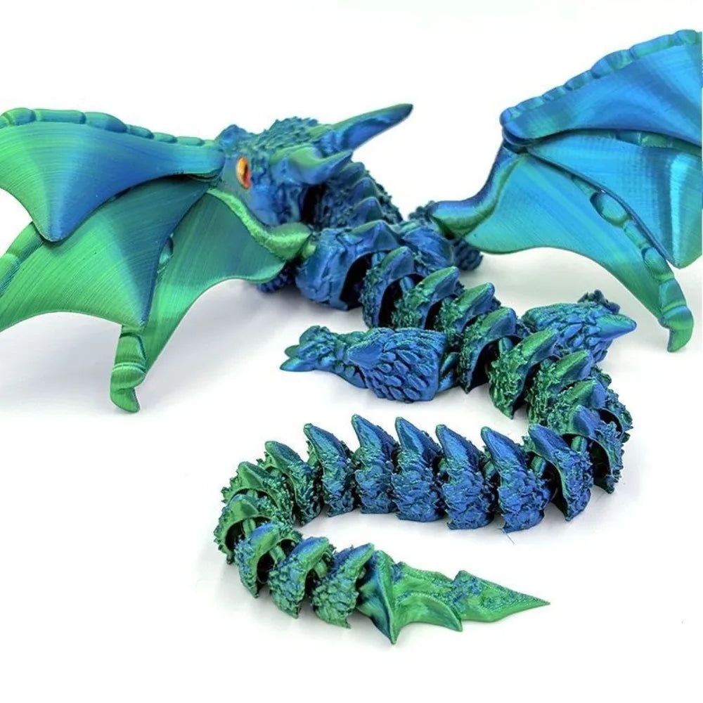 3D Printed Winged Carriage Dragon Figurine - Image 9