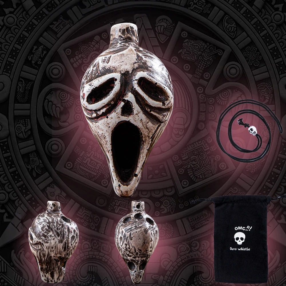 Aztec Skull Death Whistle – Terrifying Loud Human Scream - Image 2