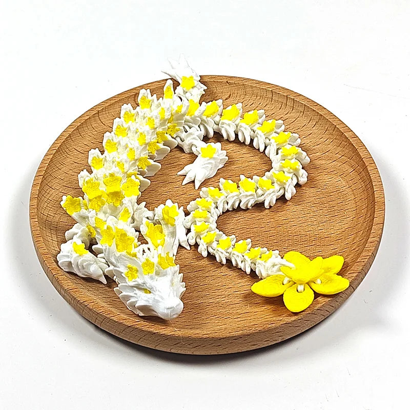 3D Printed Crystal Dragon Articulated Fidget Toy – Cherry Blossom Dragon Home & Office Decor, Birthday Gift for Boys 2025 - Image 11