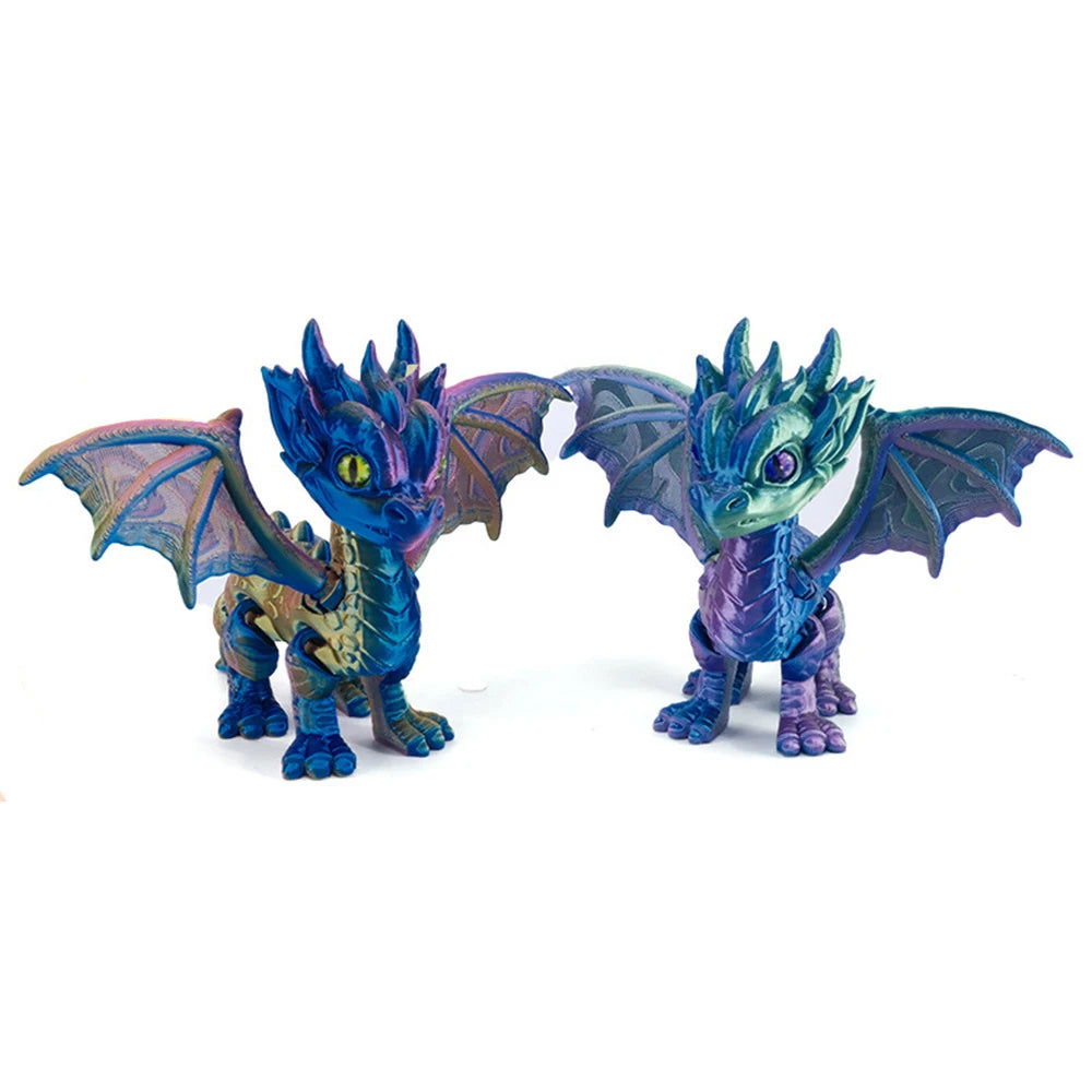 3D Printed Articulated Demon Dragon – Dragon Fidget Toy & Desktop Ornament Figurine - Image 4