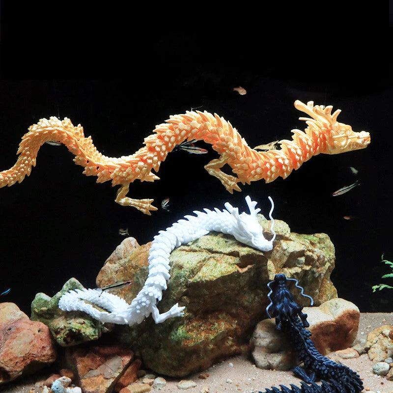 150cm Huge 3D Printed Jointed Loong Dragon Ornament – Creative Decor for Plants, Rockery & Fish Tank Landscaping - Image 6