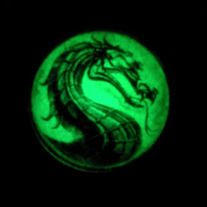 2019 Fashion Mortal Kombat Dragon Necklace – Glow-in-the-Dark Glass Dome Pendant - Image 2