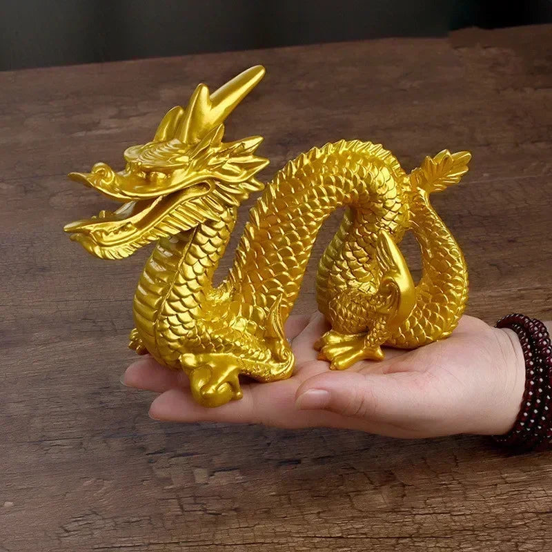 Chinese Zodiac Dragon Resin Ornament – Lucky Feng Shui Living Room Decoration & Birthday Gift - Image 8