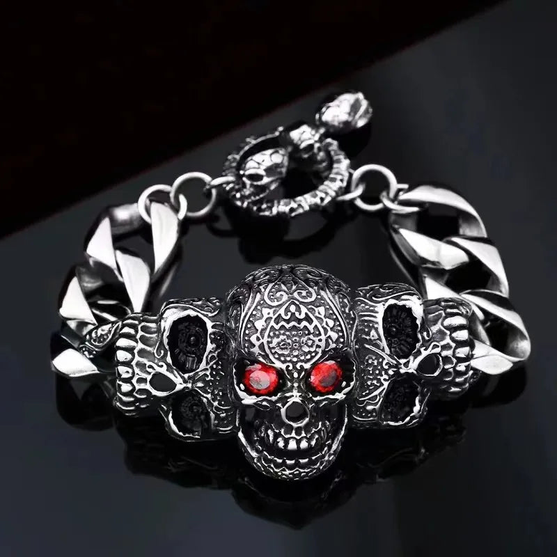 Ethnic Wind Dragon Bracelet – Vintage Silver-Plated Dragon Cuff Bangle for Men - Image 16