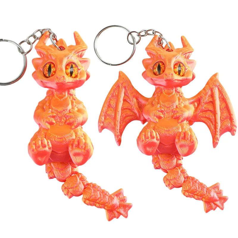 3D Printed Articulated Demon Dragon – Fidget Toy & Desktop Ornament Figurine - Image 6