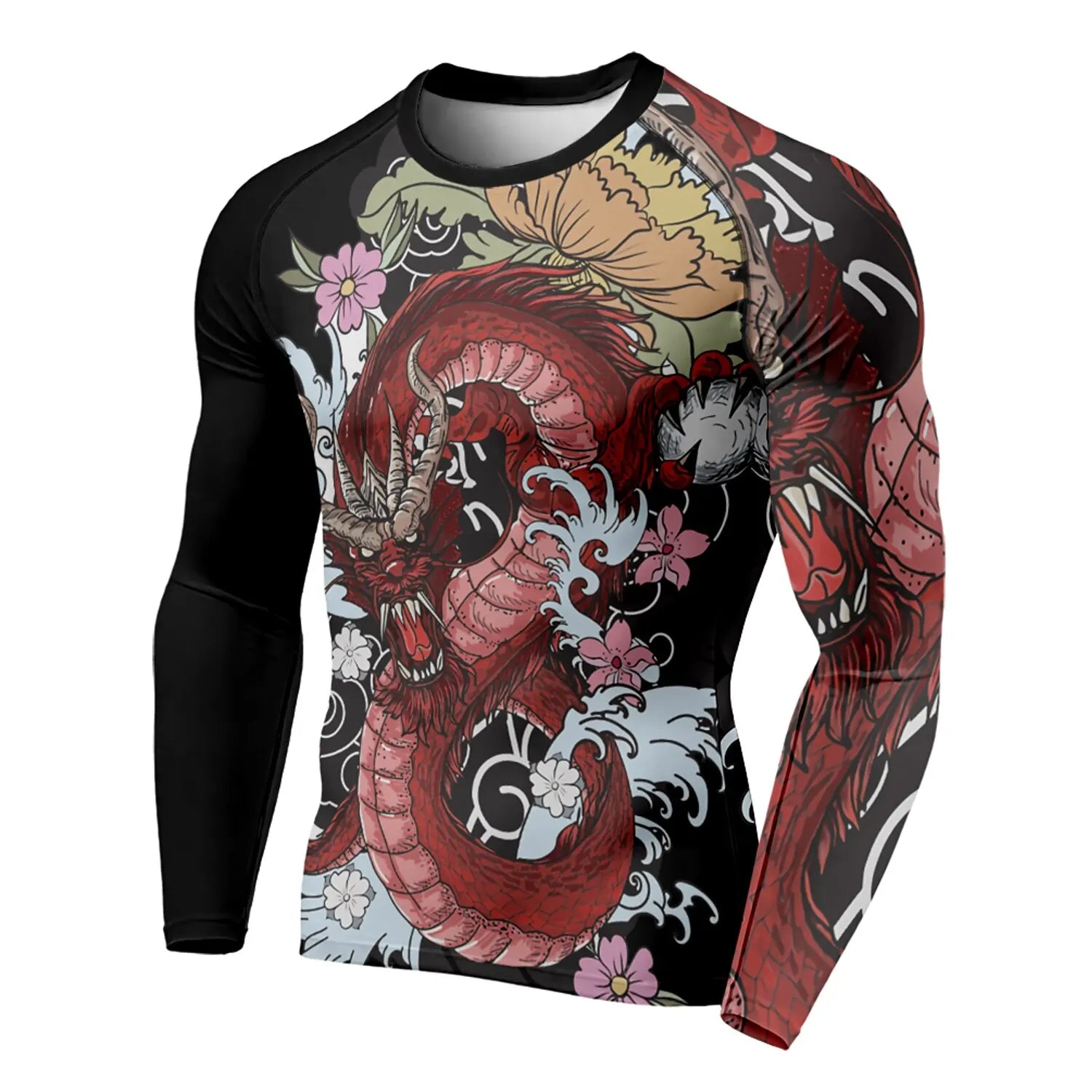 3D Printed Dragon Pattern Menβs T-Shirt