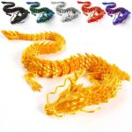 3D Printed Conjoined Dragon Ornaments