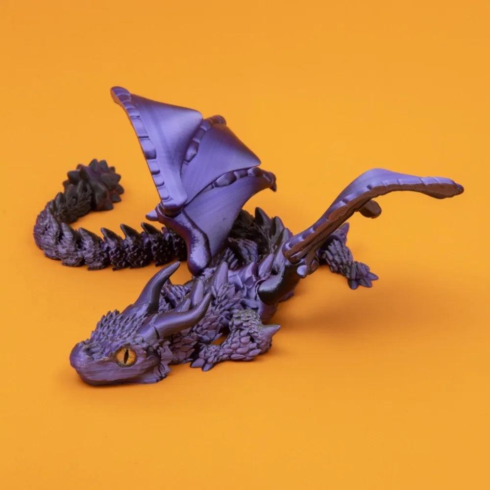 3D Printed Winged Carriage Dragon Figurine - Image 8