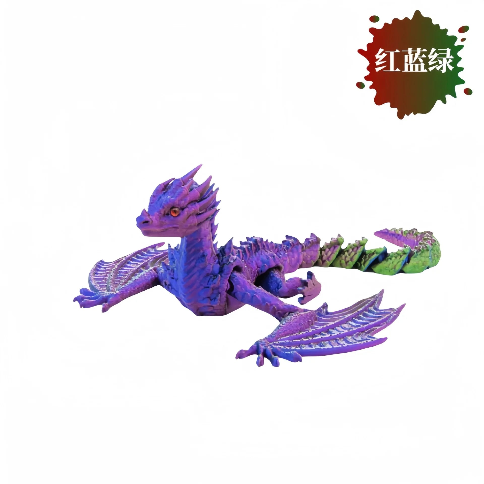 3D Printed Crystal Stones Western Dragon - Image 9