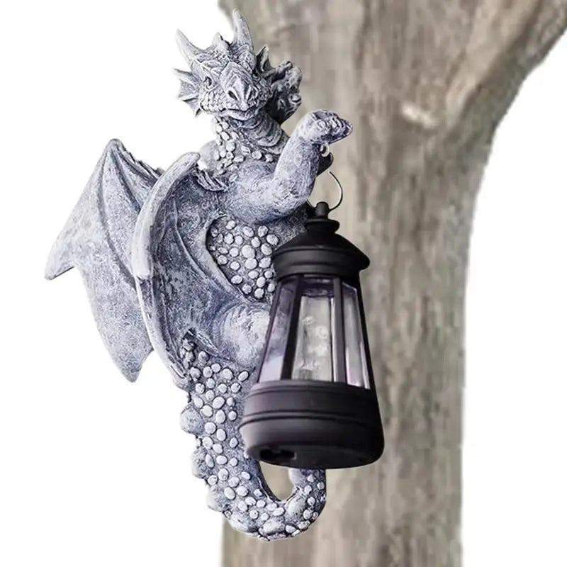 Dragon Solar Lantern – Solar-Powered Dragon Sculpture with Light for Garden, Patio & Garage Décor - Image 6