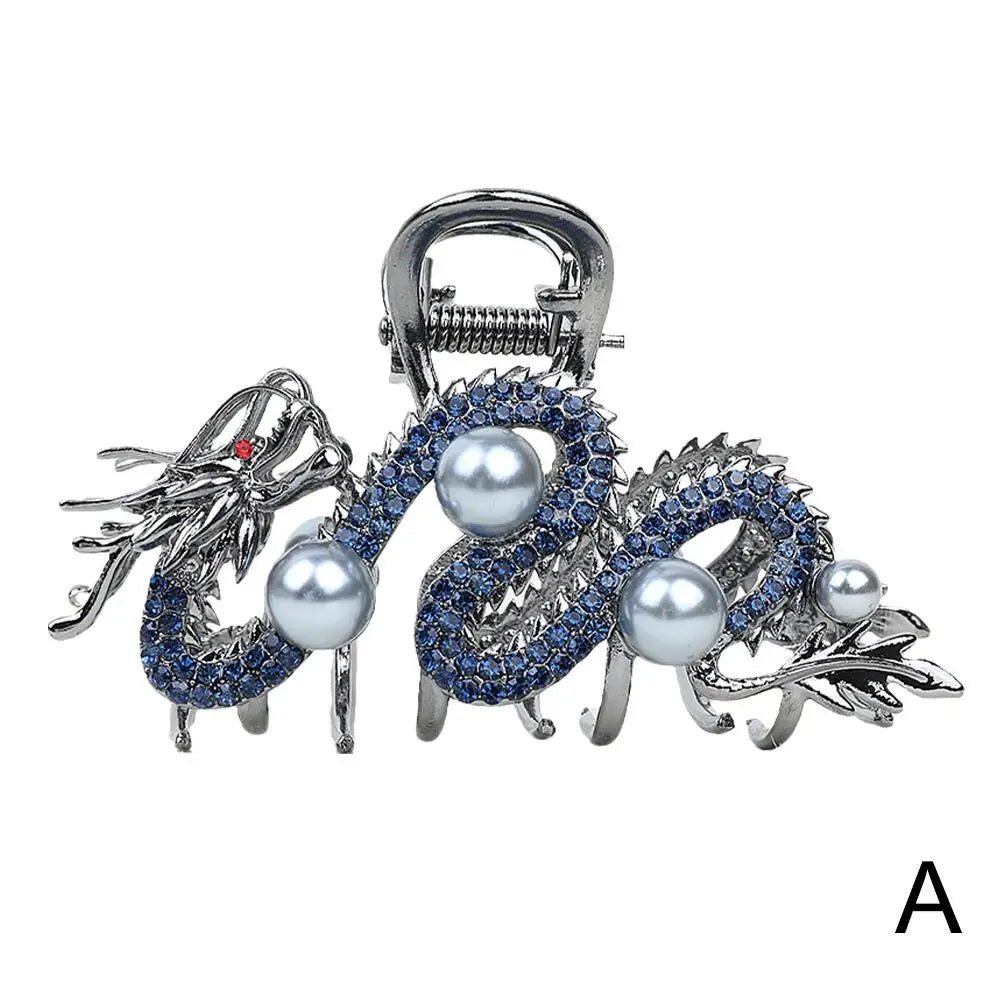 Blue Dragon Hairpin with Pearl - Image 8