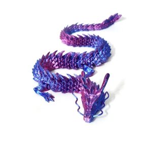 1/2PCS 3D Printed Dragon Egg with Full Articulated Dragon – Movable Desktop Ornament & Kid Toy