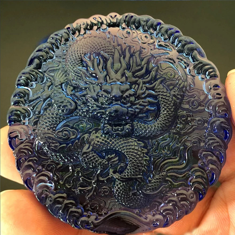 Dragon King Mandala Crystal Mani Stone – Tibetan Buddhist Six-Character Mantra Offering & Lucky Brave Jewelry - Image 4