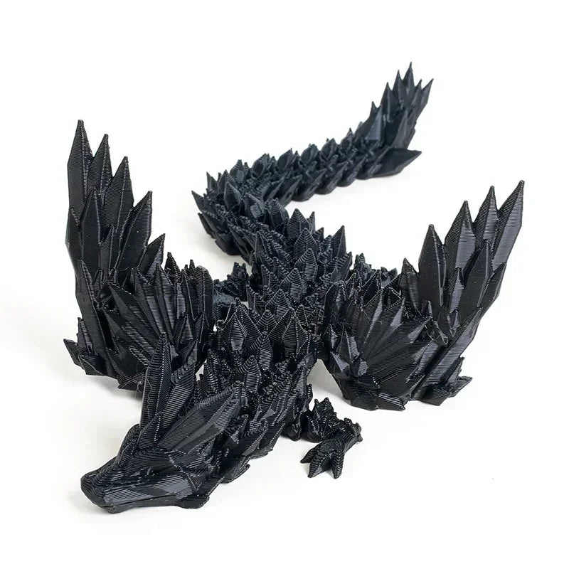 3D Printing Dragon Ornaments Sculpture – Flexible Articulated Dragon Crafts | Creative Kid Interaction Toys & Decorative Figurines - Image 2