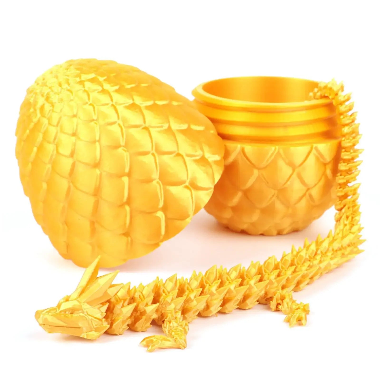 3D Printed Dragon Egg with Fully Articulated Dragon - Image 6