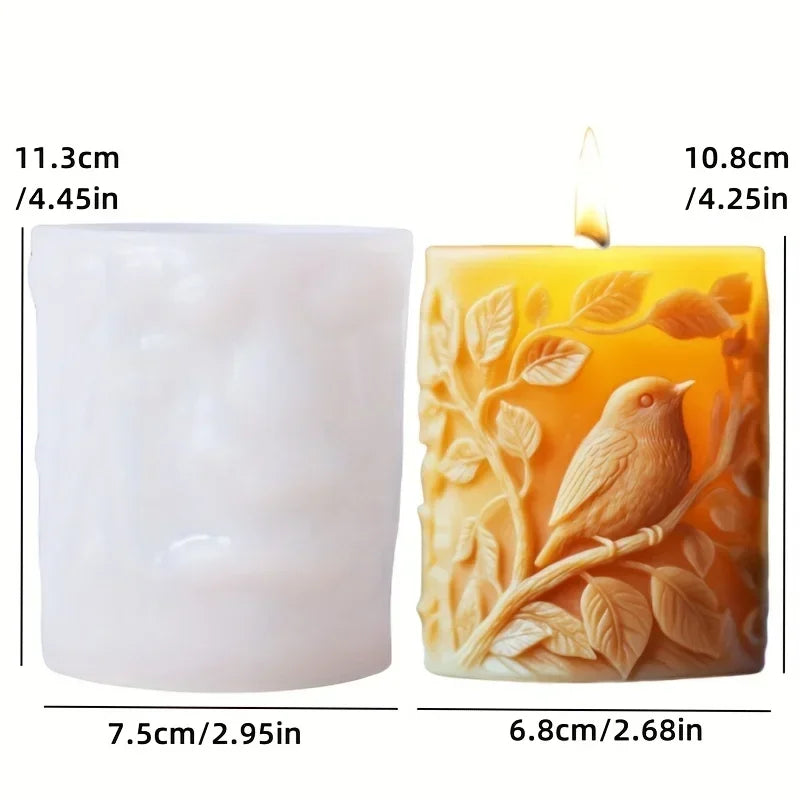 Dinosaur & Dragon Wings Relief Cylindrical Silicone Mold – Resin & Gypsum Craft Mold - Image 25