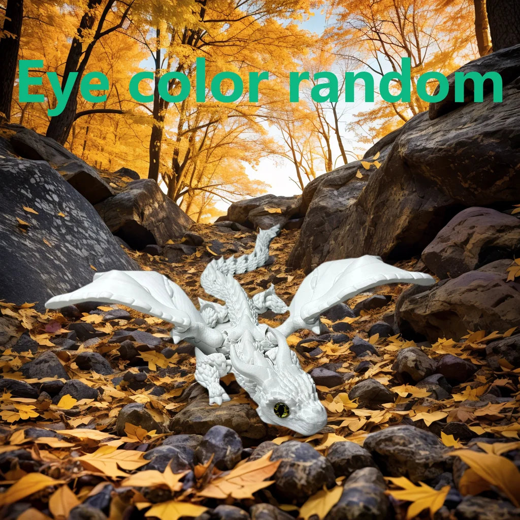 39.5Cm / 15.55In 3D Printed Dragon with Moveable Joints – Animal Model for Home & Desktop Decoration - Image 8