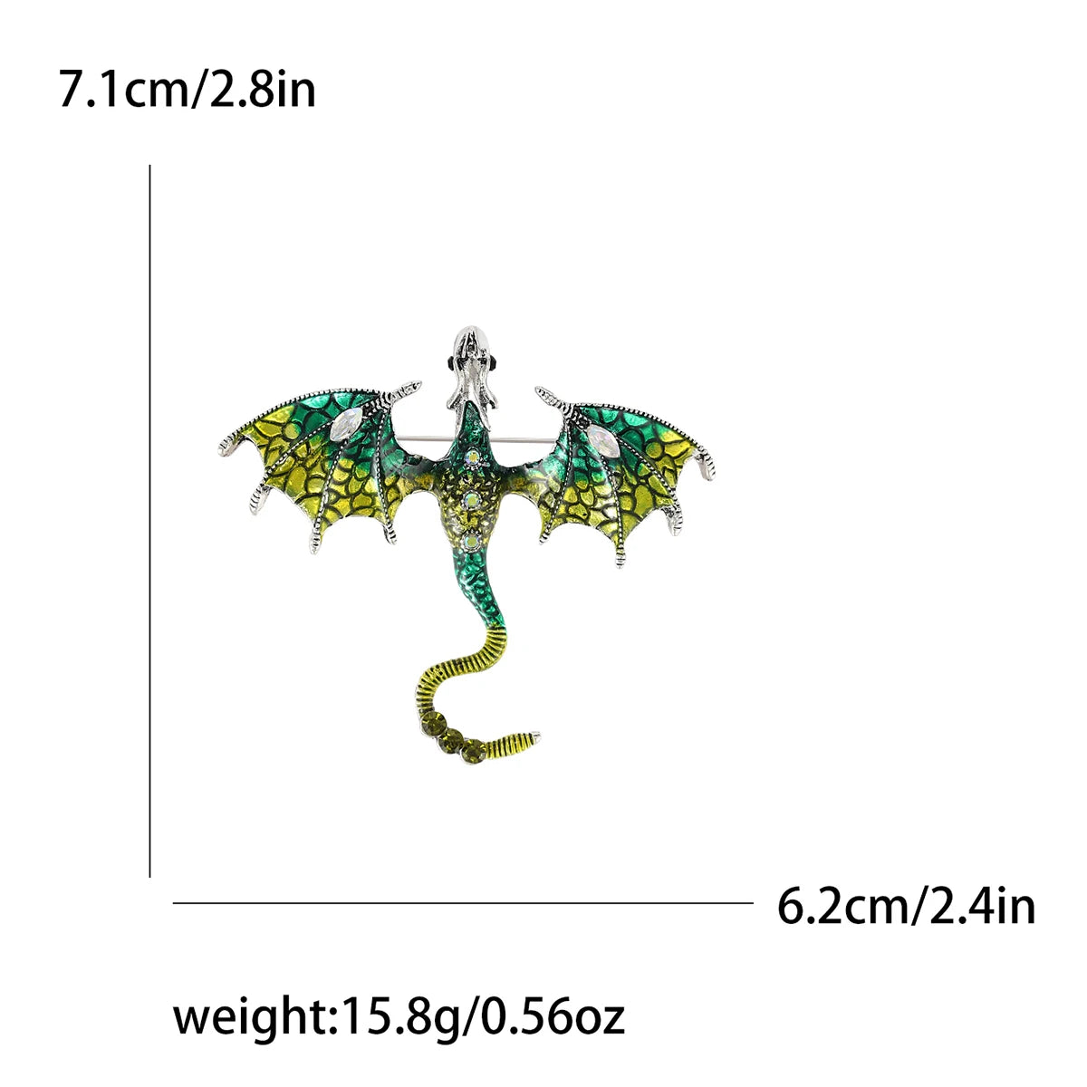 Enamel Dragon Pins for Women - Image 3