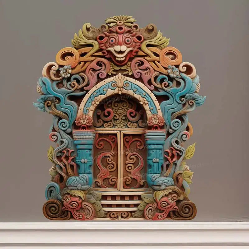 Dragon Fantasy House Decor – Fairy Door Wall Sticker for Living Room, Bedroom, Kitchen & Refrigerator - Image 9