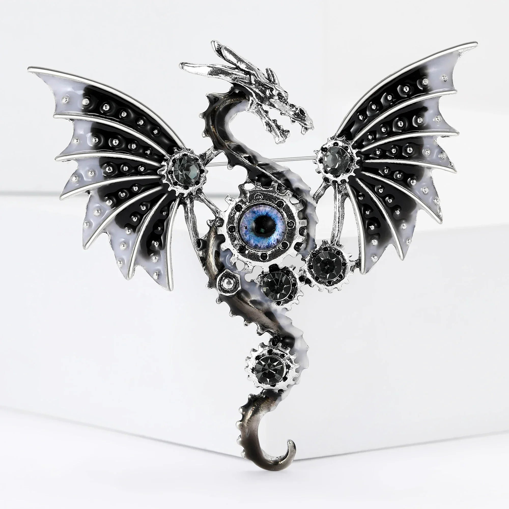 Enamel Mechanical Dragon Pins - Image 7