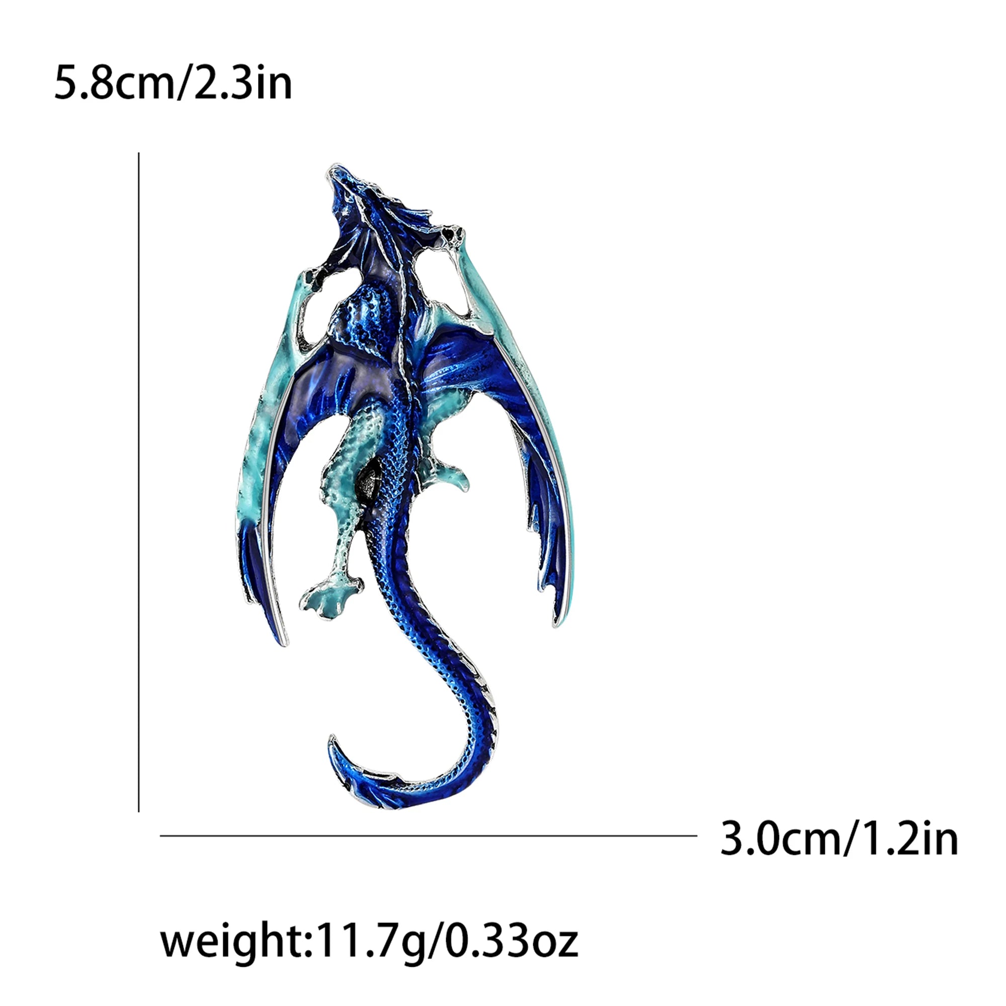Enamel Dragon Pins for Women - Image 4