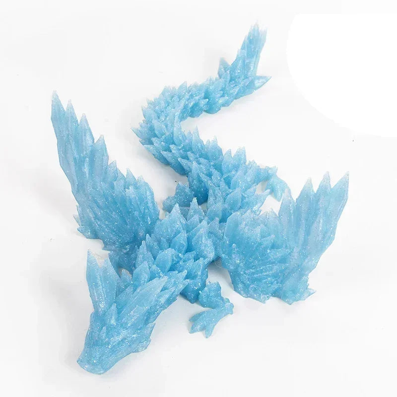 3D Printing Dragon Ornaments Sculpture – Flexible Articulated Dragon Crafts | Creative Kid Interaction Toys & Decorative Figurines - Image 7