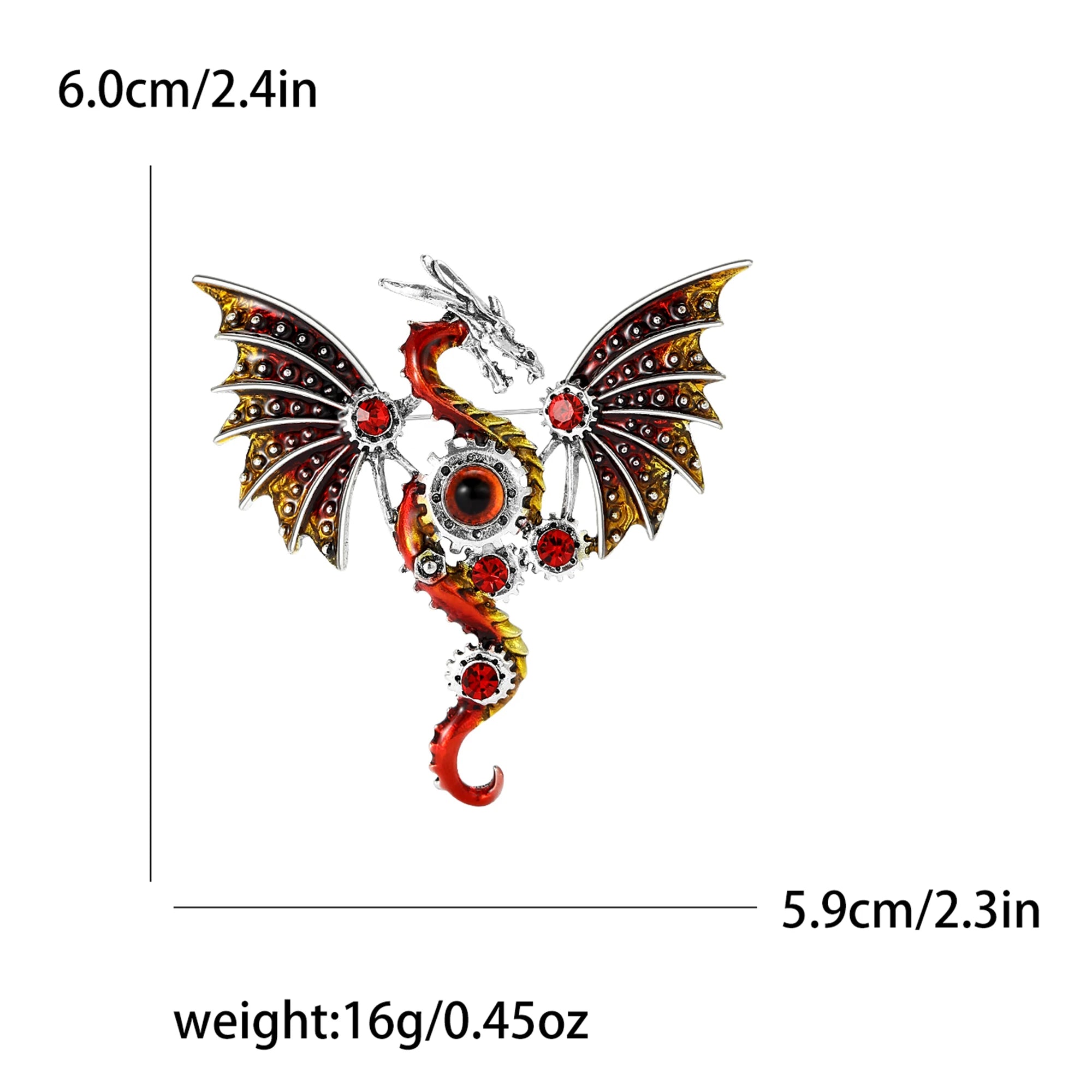 Enamel Dragon Pins for Women - Image 26