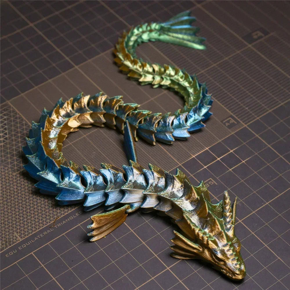 35cm 3D Printed Dragon – Antistress Full-Body Jointed Toy & Desktop Ornament - Image 8