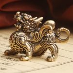 Chinese Feng Shui Brass Qilin Statue
