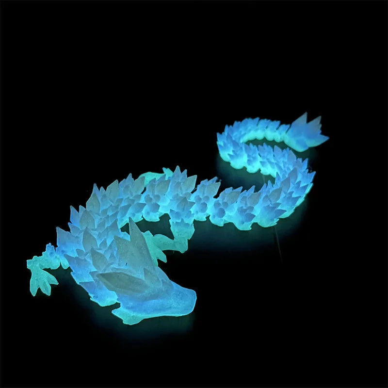 3D Printed Luminous Crystal Dragon - Image 4