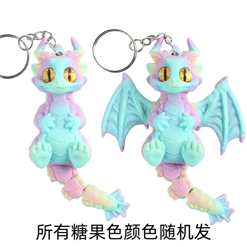 3D Printed Articulated Demon Dragon – Fidget Toy & Desktop Ornament Figurine - Image 16