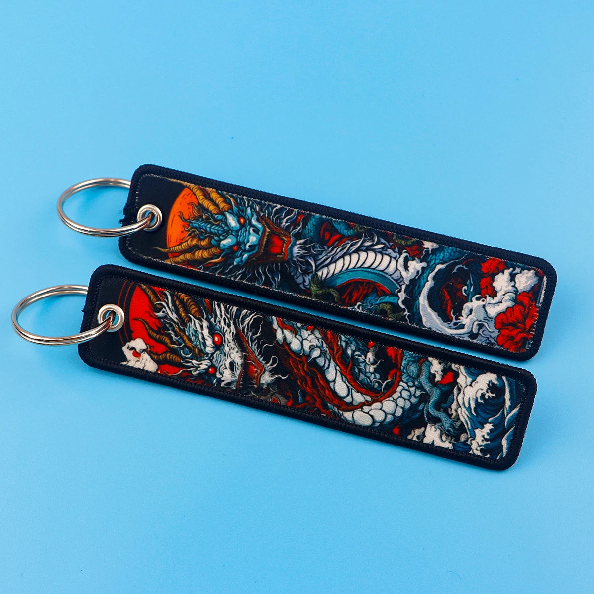 Cool Dragon Embroidery Key Fobs - Image 3