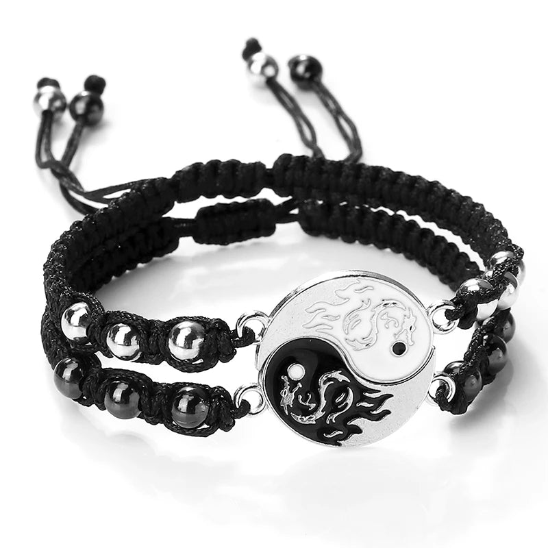 Dragon Tai Chi Gossip Braided Bracelets