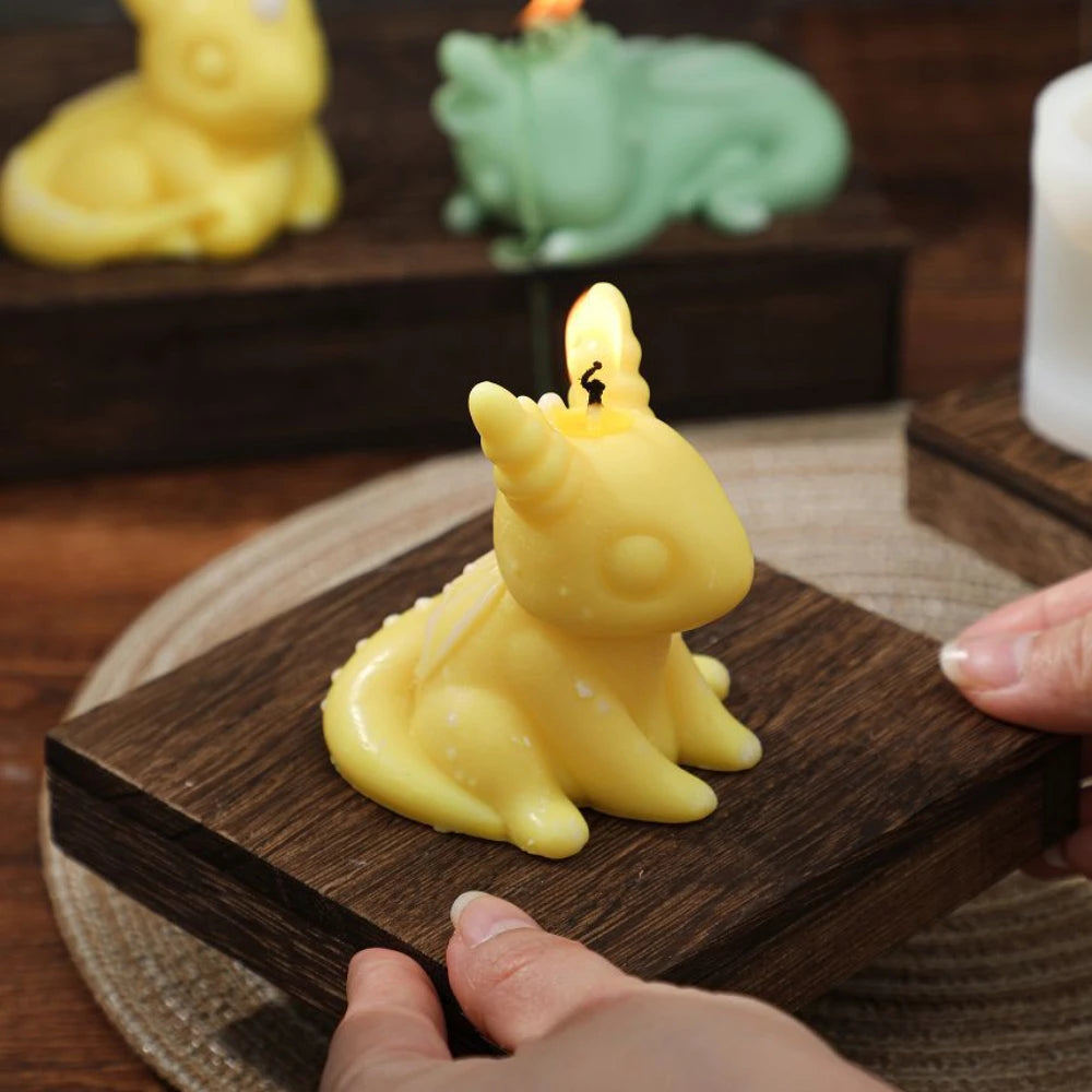 Cutie Dinosaur & Baby Sleep Shape Candle Moulds – Animal & Dragon Silicone Resin Moulds for Crafts - Image 2