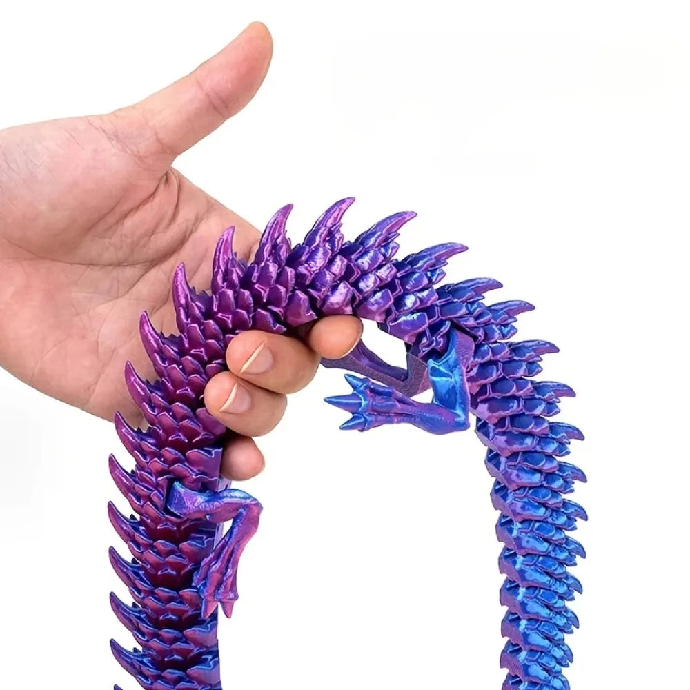 1PC Exquisite 3D Printed Chinese Dragon Ornament – Flexible Joints for Customizable Poses | Unique Anime-Inspired Collectible - Image 5
