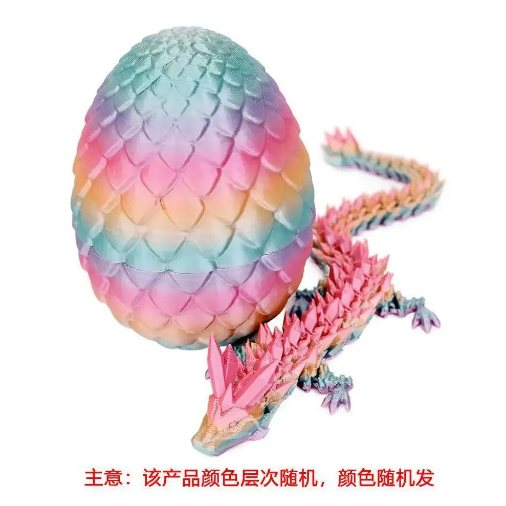3D Printed Dragon Egg with Fully Articulated Dragon - Image 12