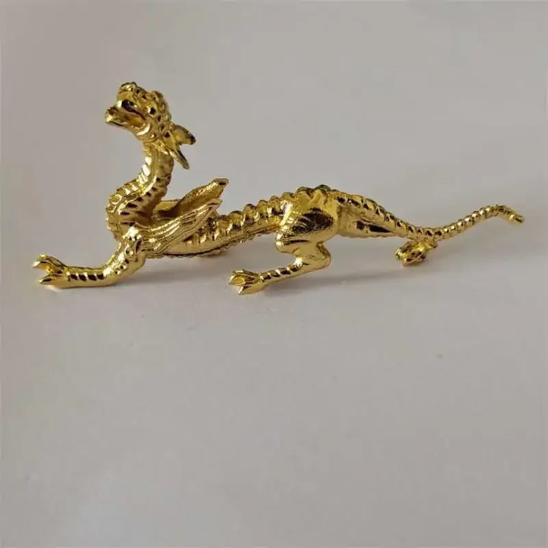 1Pc Metal Gold Dragon Incense Stick Burner – Mini Sandalwood Censer for Home & Office Decor - Image 5